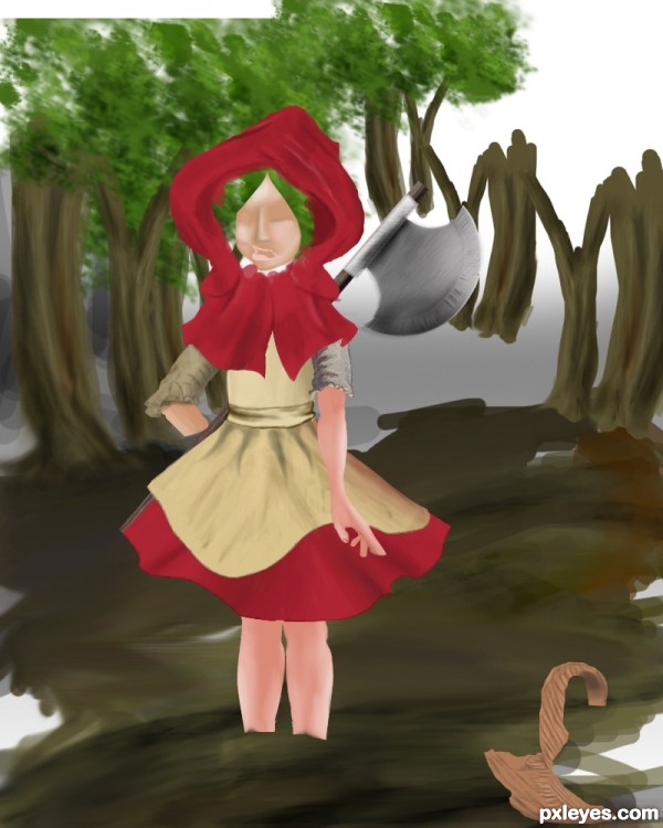 Creation of Bad Little Red Riding Hood: Step 6